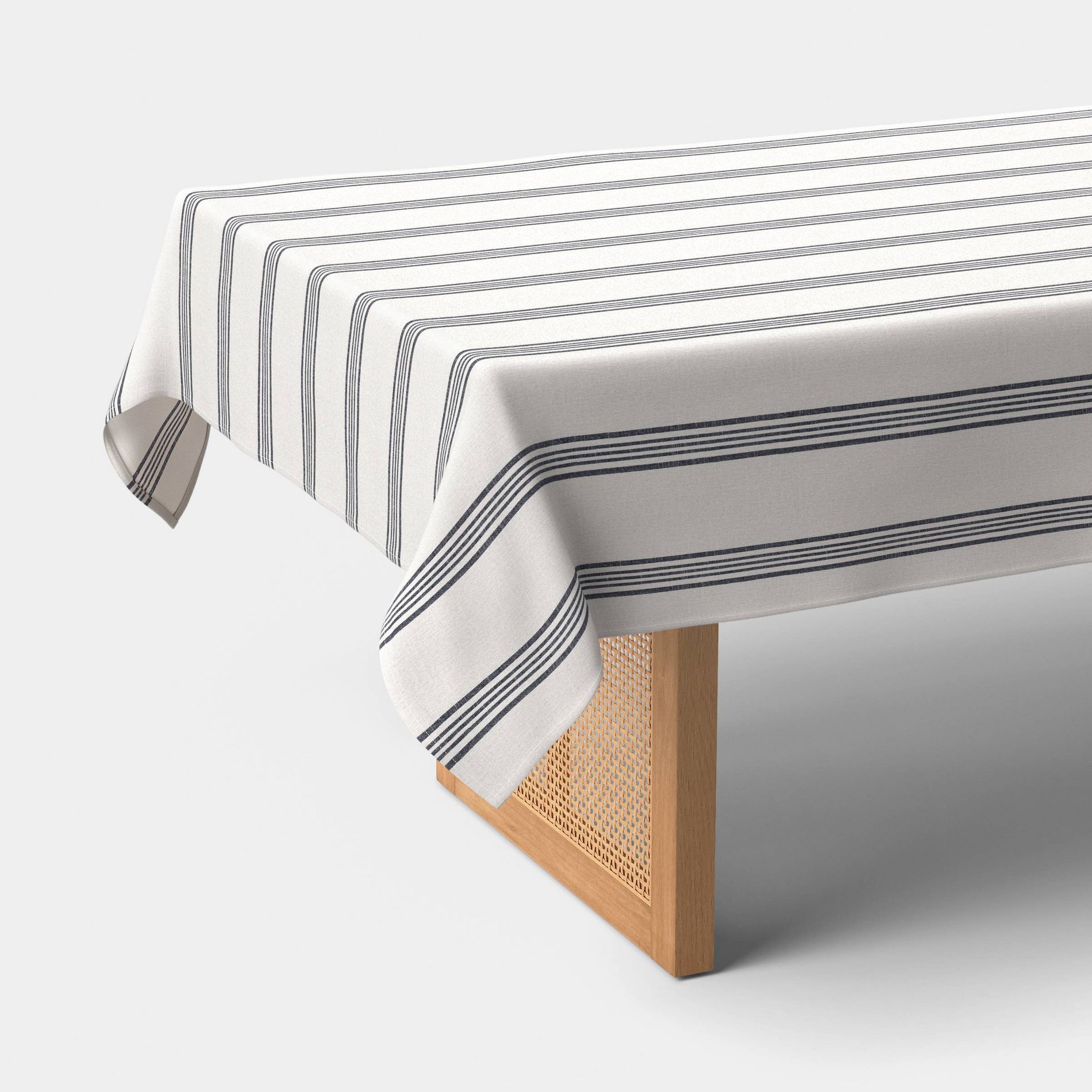 104"x60" Tablecloth Navy Striped - Threshold™