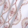 Oliva Gray Arcadia Embroidered Panel - 54x90" Burgundy - 3 of 4