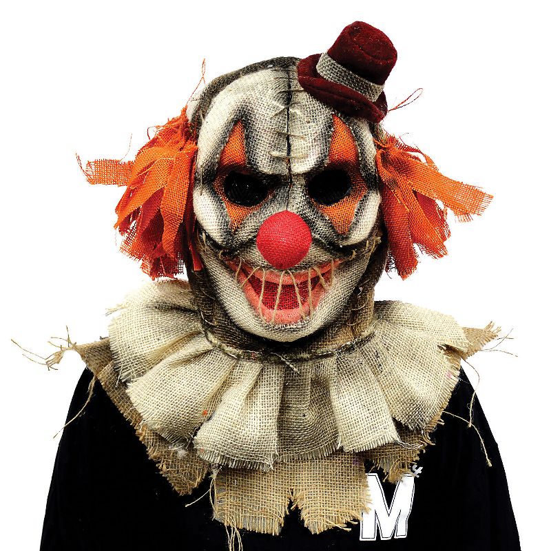 Halloween Express Adult Scary Clown Scarecrow Costume Mask -  - Orange, 1 of 2