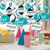 Big Dot of Happiness Teal Graduation Class of 2025 Decorations Hanging Swirls - Set of 40 - 2 of 4