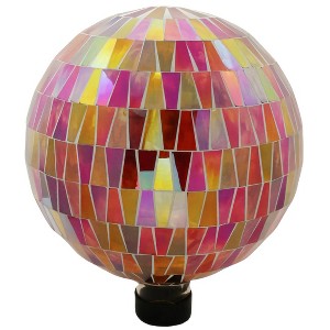 Very Cool Stuff Mosaic Glass Gazing Globe with Hanging Chain, Red Tile, 10in - 1 of 1
