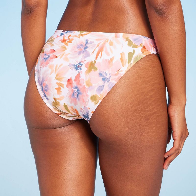 Women's Low-Rise Cheeky Bikini Bottom - Shade & Shore™, 3 of 10