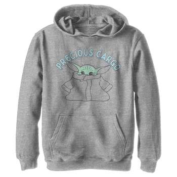 Boy's Star Wars The Mandalorian The Child Precious Cargo Pull Over Hoodie