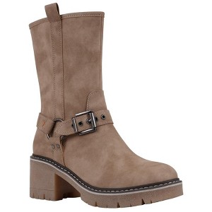 Women's Knox Mid-Calf Buckle Boots - 1 of 4