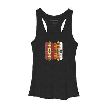 Women's Design By Humans Wooden houses By gegogneto Racerback Tank Top
