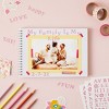 Paper Junkie 10 Sheets Upper and Lower Case Rose Pink Glitter Alphabet Letter Stickers and Number Stickers - image 2 of 4