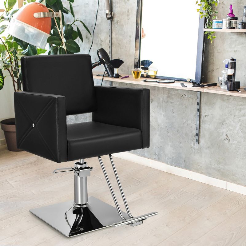 Costway Salon Chair for Hair Stylist Adjustable Swivel Hydraulic Barber Styling Chair, 2 of 11