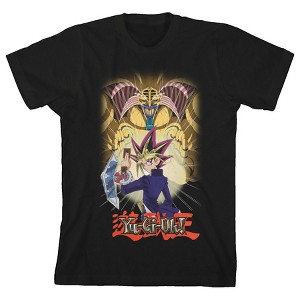 Yu-Gi-Oh Yami Yugi And Exodia Crew Neck Short Sleeve Boys' Black T-shirt - 1 of 3