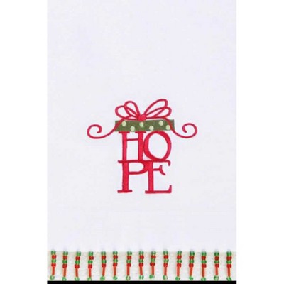 C&F Home Hope Beaded Guest Towel