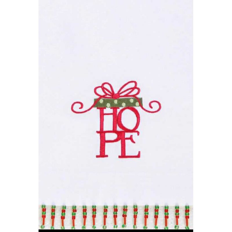 C&F Home Hope Beaded Guest Towel, 1 of 3