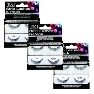 Ardell Strip Lashes 6 Pack- 109 Black #60069 (3 Pack) - 1 of 1