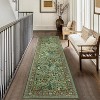 Floral Washable Runner Rug for Hallway, Kitchen, Laundry, Non-Slip, Stain-Resistant, Ultra-Thin, Entryway, Soft, Long Bedroom Rugs. - 2 of 4