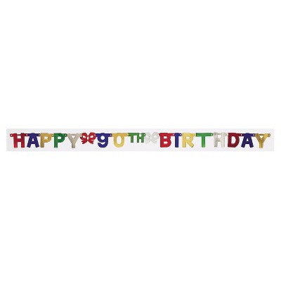 90th Birthday Party Banner