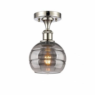 Rochester - 1 Light Semi-Flush Mount In Industrial Style-9.13 Inches Tall and 5.88 Inches Wide