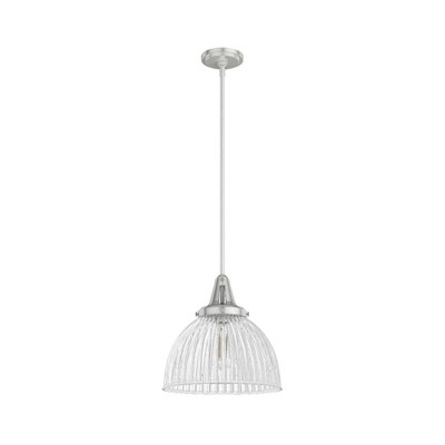 Hunter Fans Cypress Grove 1 - Light Pendant in  Brushed Nickel