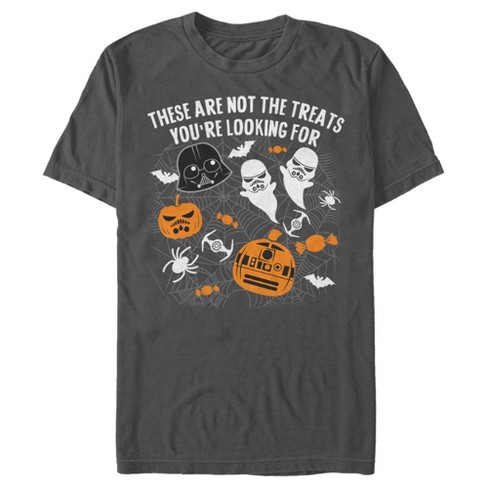 Fellow Mælkehvid tetraeder Men's Star Wars Halloween Not The Treats T-shirt - Charcoal - Small : Target