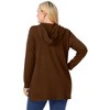 Woman Within Plus Size Waffle-Thermal Hoodie - 3 of 4
