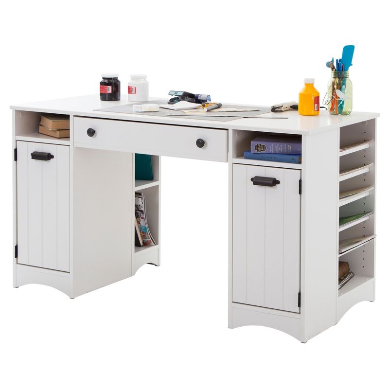 Artwork Craft Table with Storage White - South Shore, 5 of 9