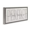 Stupell Industries God's Timing is Perfect Phrase Floating Frame Canvas Art, Gray, 31" x 14" - 2 of 4