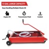 15 Gallon Oil Drain Pan with Hand Pump & 7.2 Ft Hose - Low Profile, Folding Handle, Ideal for Trucks, Cars & SUVs - 2 of 4