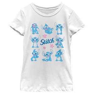 Girl's Lilo & Stitch Phases of Stitch T-Shirt - 1 of 4