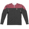 Men's Star Trek Voyager Command Uniform Front Back Print Long Sleeve Costume T-Shirt - 2 of 4