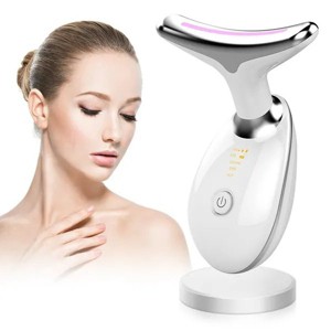 Face and Neck Massager 3 Colors EMS Beauty Device Lifting Tighten Facial Massagers Wrinkle Remover Reduce Double Chin Devices for Woman - 1 of 4