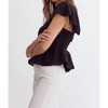 Women's Flutter Sleeve Peplum Top - entro - 3 of 4
