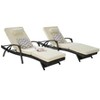 PAGED Outdoor Lounge Chairs Set of 2 with Cushions,Wicker Outdoor Chaise Lounge with Foldable Design for Patio,Beach,Yard - 4 of 4