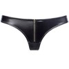 Women's Faux Leather Zip Thong - LASCANA - 3 of 4