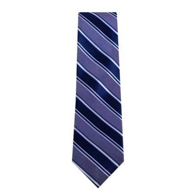 Men's Stripe Slim 2.5 Inch Wide And 58 Inch Long Woven Neckties