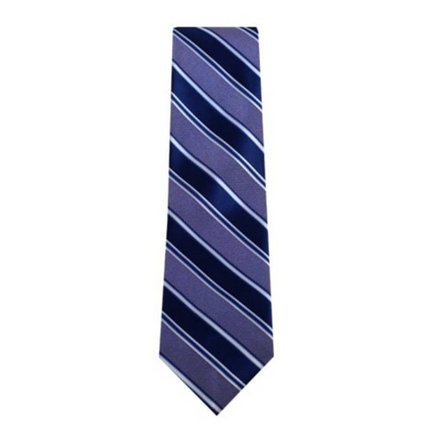 Thedappertie Men's Gray, White And Navy Stripe Slim 2.5 Inch W And 58 