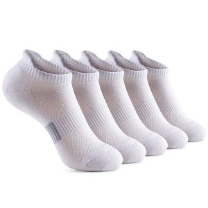 Ankle Socks for Women - 5-Pairs Cushioned & Breathable for Running & Casual Wear - 1 of 1