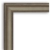 34" x 28" Non-Beveled Mezzanine Antique Silver Narrow Wood Wall Mirror - Amanti Art: Includes Mounting Hardware, Spot Clean - 3 of 4