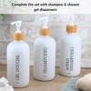 Matte Shampoo - Conditioner - Shower Gel Dispenser 17 fl oz (500ml) - 2 of 4