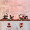 Christmas Stocking Holder Set of 2 Santa Stockings Hanger Mantle or Fireplace Decor Durable - 3 of 4