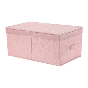 REGALWOVEN Fabric Collapsible Spacious Versatile Storage Bin with Lid and Handle - 1 of 4