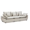 Buenhomino 87" Modern Sofa Loveseat, Modular Sectional Sofa, 2-Seater Comfy Cloud Couch, Deep Seat Couches for Living Room,Soft Faux Leather - 2 of 4
