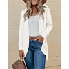 Clearlove Women’s Lightweight Long Sleeve Front Open Casual Drop Shoulder Knit Cardigan - 2 of 4