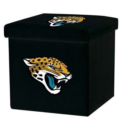 NFL Franklin Sports Jacksonville Jaguars Storage Ottoman with Detachable Lid