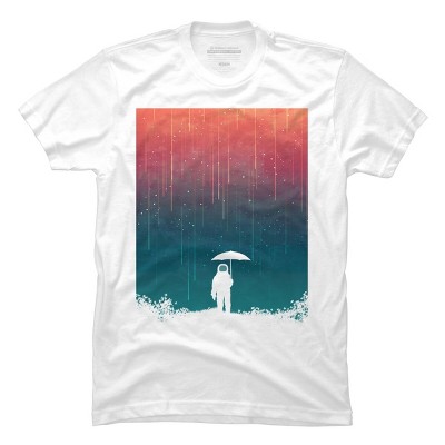 Men's Design By Humans Cosmic downpour By radiomode T-Shirt