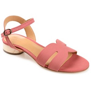 Journee Signature Women's Genuine Leather Starlee Sandals - 1 of 4