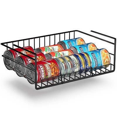 Sorbus Under Cabinet Can Storage Shelf – Pantry Organizer with Divider for Canned Goods