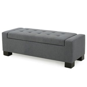 Christopher Knight Home Nadia Contemporary Tufted Storage Ottoman Bench - 1 of 4
