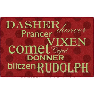 Brumlow Mills Christmas Reindeer Holiday Rug, 2'6" x 3'10"