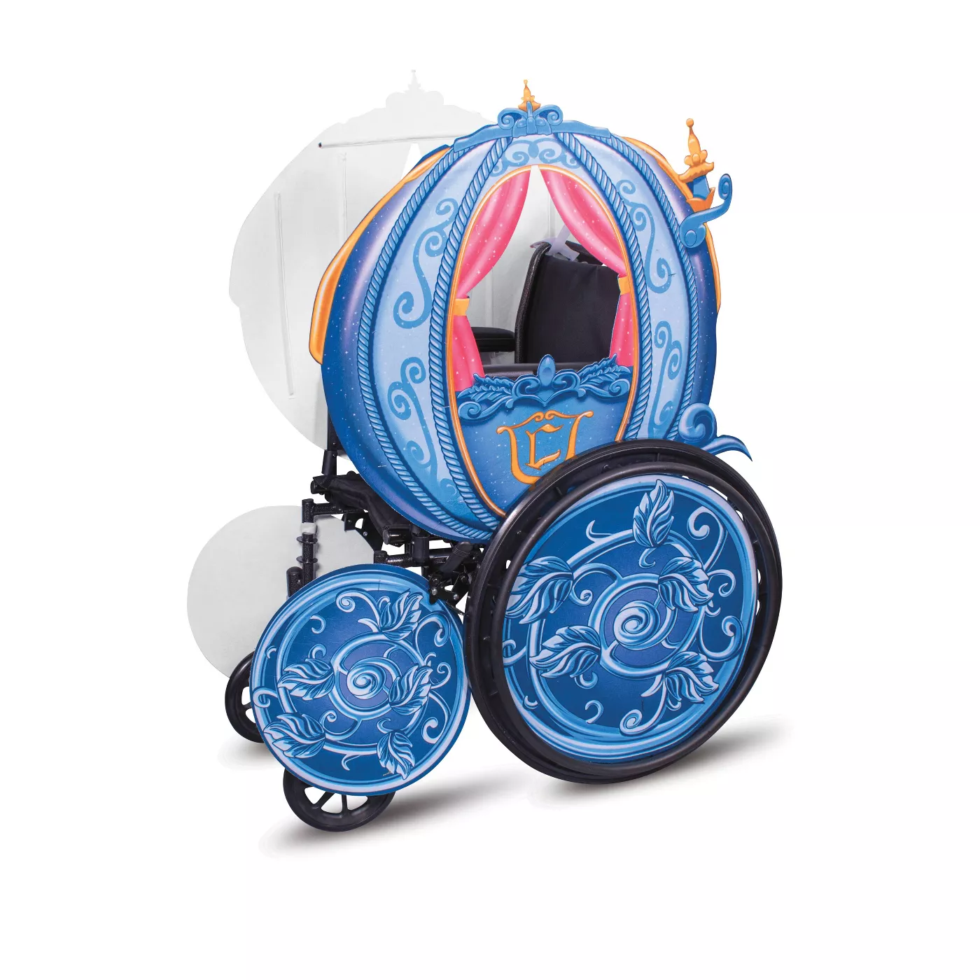 Kids' Adaptive Disney Princess Carriage Halloween Costume Wheelchair Cover - image 4 of 9