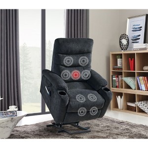 NicBex Linen Lift Recliner Chair for Elderly,Massage Chairs with 8-Point Massage and Lumbar Heating,Modern Reclining Chairs for Living Room - 1 of 4