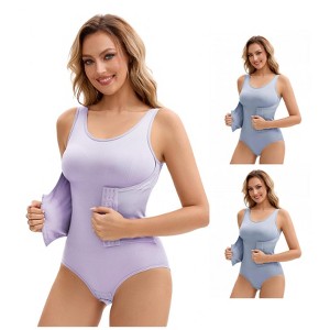 INSPIRE CHIC Women's 3 Rows Waist Cincher Butt Tummy Control Full Shapewear Body Shaper 3 Packs - 1 of 4