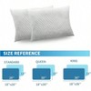 Cooling Foam Pillows, Queen Size Set of 2, Adjustable Firmness for All Sleep Positions - 2 of 4