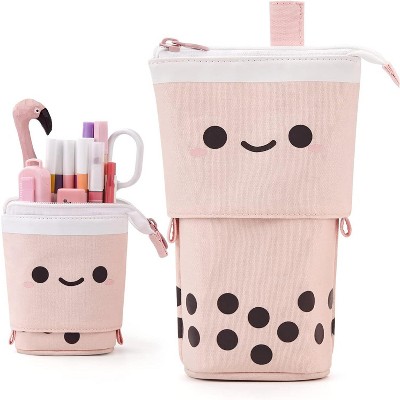 Fmeida Cute Pencil Case  Office Organizer Multifunctional pencil case Blue